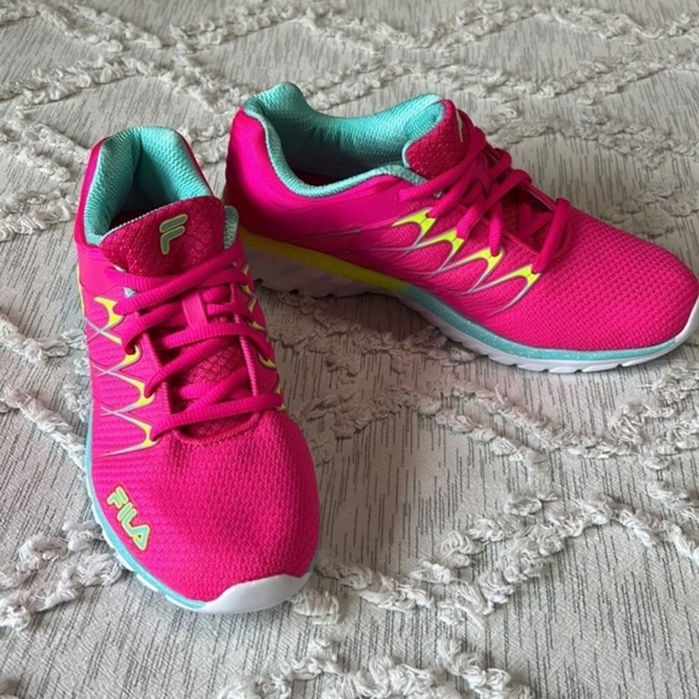 Fila Shoes Shadow Sprinter 4 Pink Youth Size 6 Low Top‎ Running Youth Girl